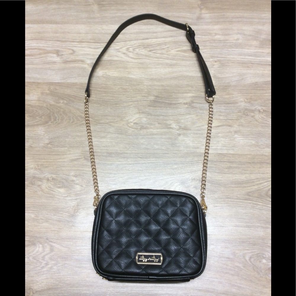 Itzy ritzy black crossbody diaper bag / purse